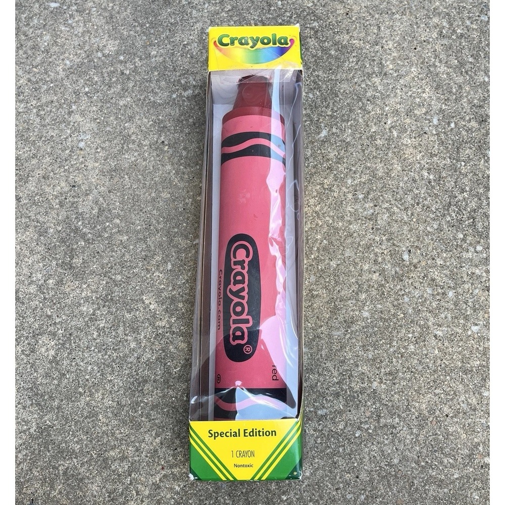 Rare Giant Crayola Crayon Special Edition 15" 2lb Red Collectible 2017 JUMBO Big